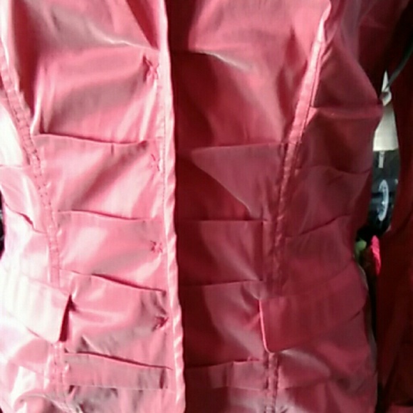 Pre-owned Carlisle Silk Blend Salmon Color Jacket - Picture 4 of 5